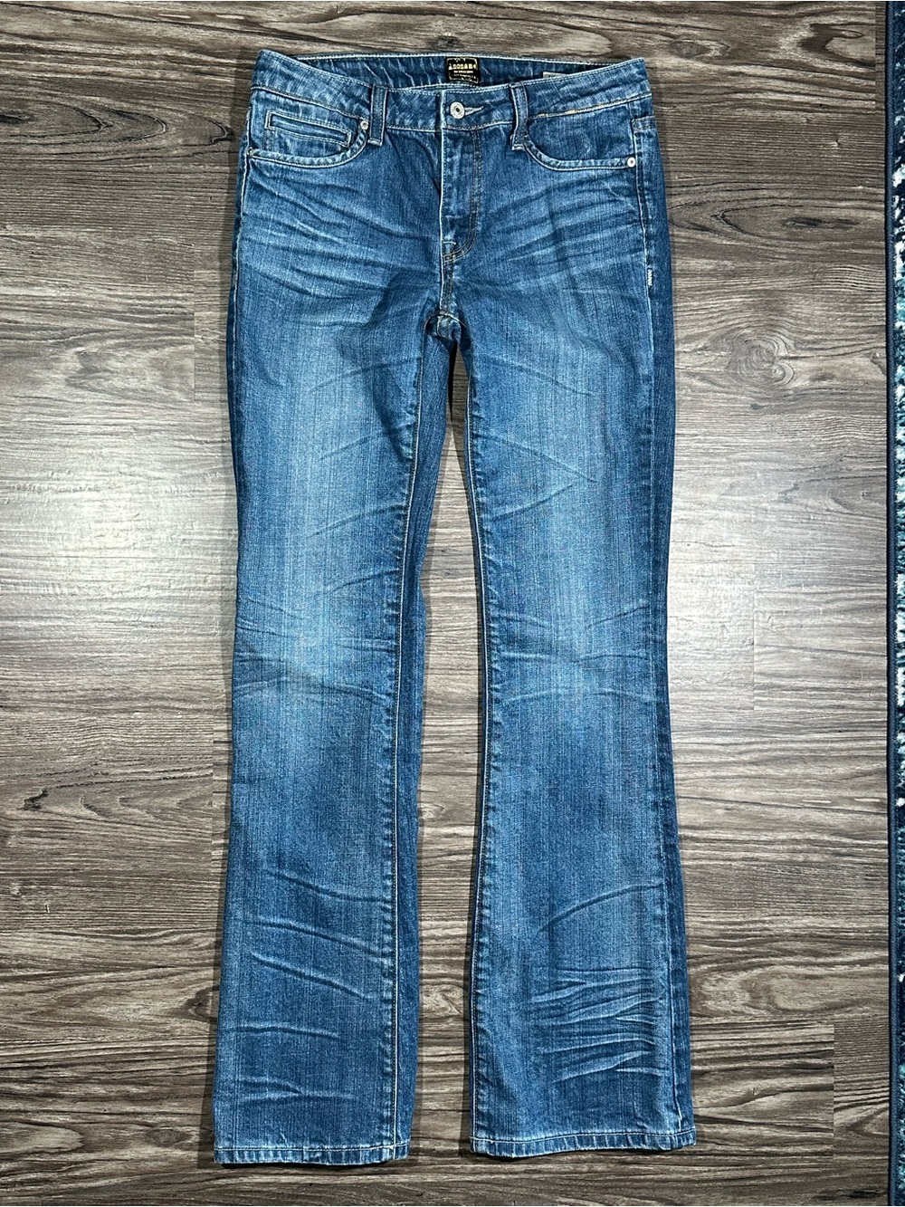 ANONAME Whiskered EMMA MIDRISE BOOT Cut Distressed Jeans 28